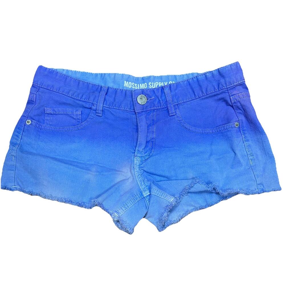 Vintage Y2K BUNDLE Tie Dye Micro Jean Mini Denim Shorts Size 11 Low Rise - Picture 10 of 14